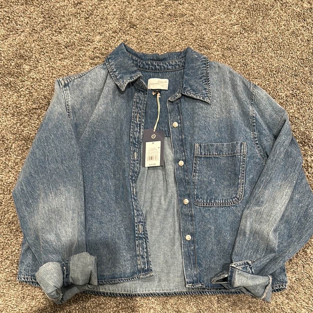 Denim Button-Up Shirt